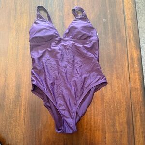 Purple One-Piece Swimsuit